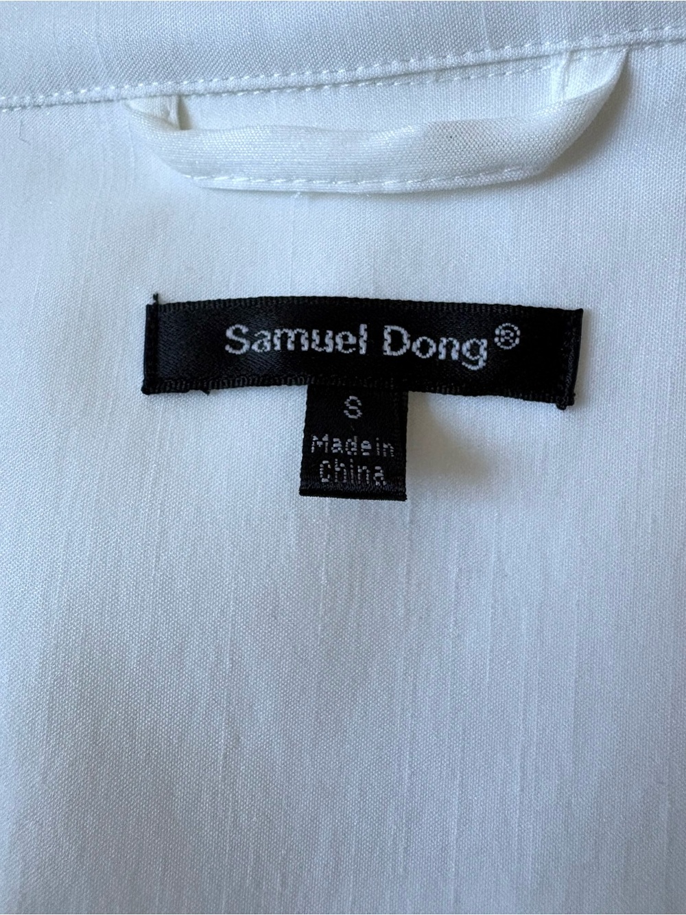 Samuel Dong White Trench Coat - Picture 3 of 8